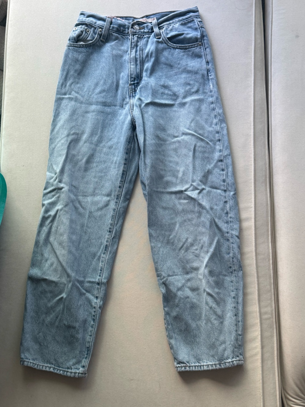 Light Blue Woman’s Levi Jeans - Balloon Leg Fit